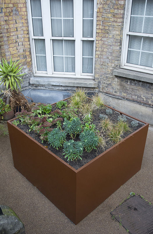 Images for Bespoke powder-coated steel planters for Devon Mansions