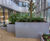 Interior bespoke steel planters for office refurbishment 7