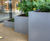 Interior bespoke steel planters for office refurbishment 9