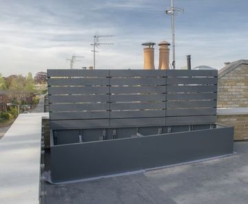 Bespoke steel planters for Peloton Place, Putney