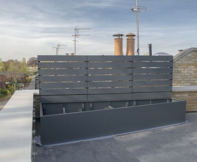 Bespoke steel planters for Peloton Place, Putney