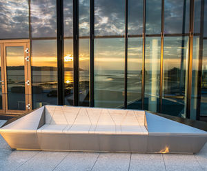 Stainless steel planter-benches for Royal Bank of Canada