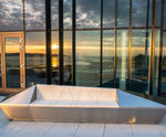 Stainless steel planter-benches for Royal Bank of Canada