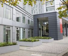 Bespoke steel planters - 40 Torphichen Street, Edinburgh