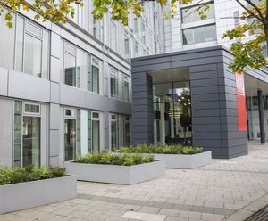 Bespoke steel planters - 40 Torphichen Street, Edinburgh