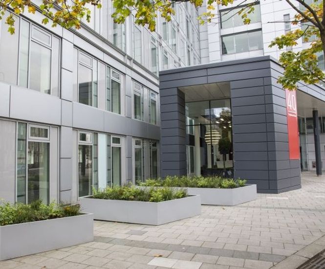 Bespoke steel planters - 40 Torphichen Street, Edinburgh
