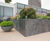 Bespoke zinc planters for London office roof garden 10