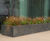Bespoke zinc planters for London office roof garden 3