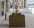Corten steel planters for residential development, York 3