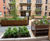 Corten steel planters for residential development, York 1