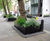 Bespoke steel tree planters for Park Lane hotel 5