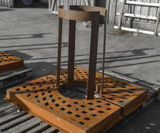 Corten steel tree guards - on this page