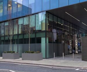 Bespoke steel planters - No 1 Spinningfields, Manchester