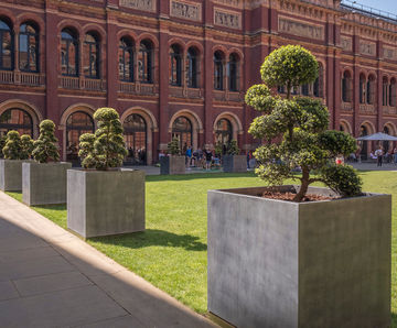 Bespoke tree planters - Victoria & Albert Museum, London