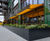 Bespoke steel planters for restaurant in Embassy Gardens 2
