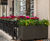 Aluminium large street planters - Motcomb St, London 3