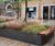 Steel and timber planter-benches 3