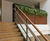 Large bespoke steel planters for residential atrium 8