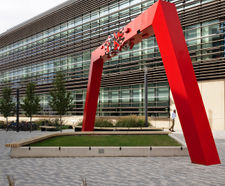 Shrub and tree planters - Big Data Institute, Oxford