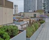 Bespoke large-scale steel planters for new development - on this page