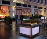 Bespoke illuminated street planters for Old Quebec St - on this page