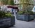 Bespoke, movable, branded steel planters - Kidbrooke Village SE3 4