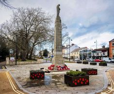 Poppy planters for Bennethorpe War Memorial, Doncaster