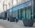 Large conical steel planters for Imperial College campus 0