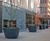 Large conical steel planters for Imperial College campus 3