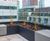 Bespoke steel planters with composite wood seating - 120 Moorgate 2