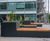 Bespoke stainless steel seating planters, Chiswick Park  0