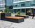 Bespoke stainless steel seating planters, Chiswick Park  2