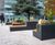 Bespoke stainless steel seating planters, Chiswick Park  6