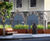 Corten steel planters with seating for public realm area 0