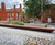 Corten steel and timber planter/benches - Daventry 6