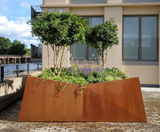 Bespoke corten steel street planters - Sugar Island - on this page