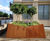 Bespoke corten steel street planters - Sugar Island 0