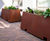 Bespoke corten steel street planters - Sugar Island 3