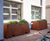 Bespoke corten steel street planters - Sugar Island 1