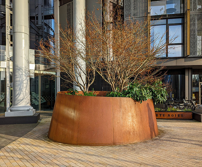 Corten steel deals planters