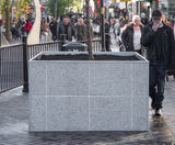 Bespoke steel planters clad in granite or ceramic - on this page