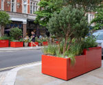 Bespoke steel planters for public realm
