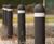 Dome Top Bollard - recycled plastic reflective traffic post 5