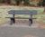 Recycled Plastic Porto Bench - recycled plastic outdoor park seating 4