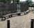 Canvas 30 Degree - 1.9m curved recycled plastic bench 3