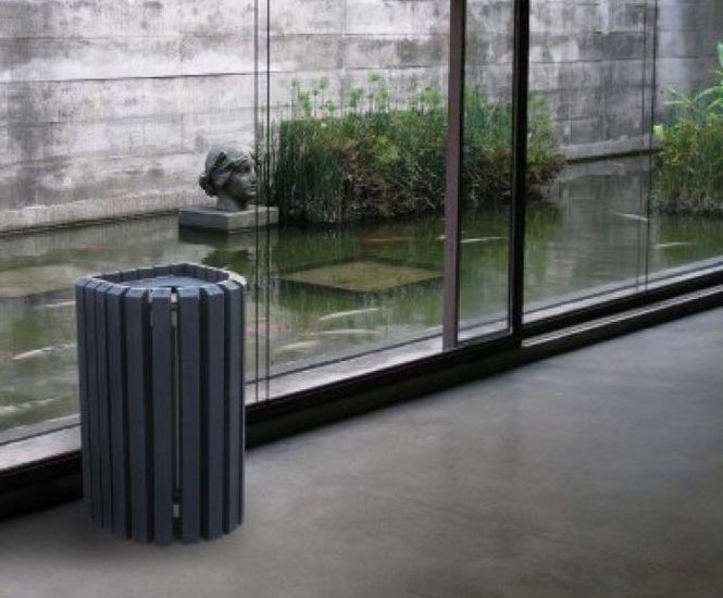 Mercury - recycled plastic litter bin (70 litre)