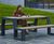 Matrix 08 - recycled plastic picnic table and bench set 7