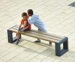 Matrix 04 - recycled plastic bench