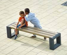 Matrix 04 - recycled plastic bench