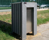 Plaza - recycled plastic litter bin (70 litre) - on this page